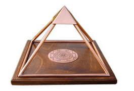 Handmade Shri Yantra and copper pyramid energy