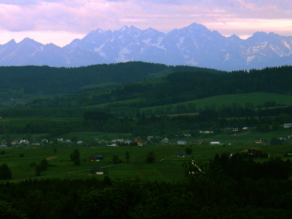 View of Tatra Mountains from Homa Farm